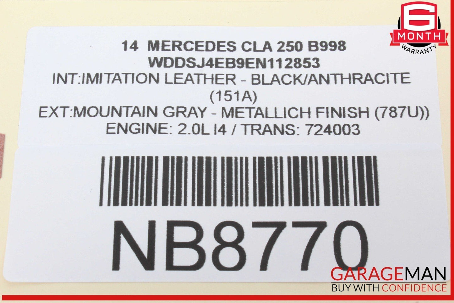 14-19 Mercedes W117 CLA250 Front Right/Left Dash AC A/C Air Vent Trim Grill