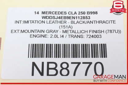14-19 Mercedes W117 CLA250 Front Right/Left Dash AC A/C Air Vent Trim Grill