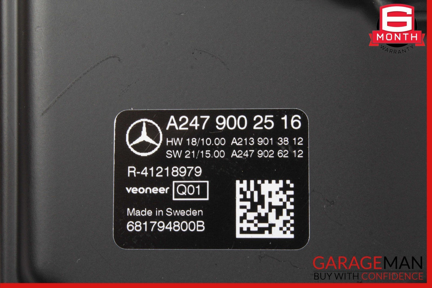 19-23 Mercedes W118 CLA250 Front Windshield Lane Departure Assist Camera OEM
