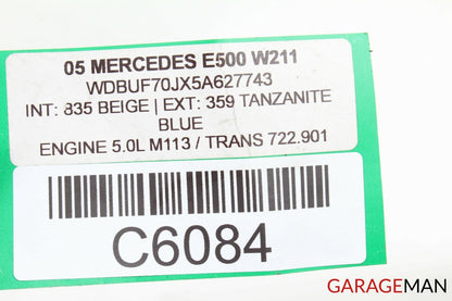 03-11 MERCEDES W211 E500 CLS500 REAR AC CLIMATE CONTROL SWITCH 2118300285 OEM