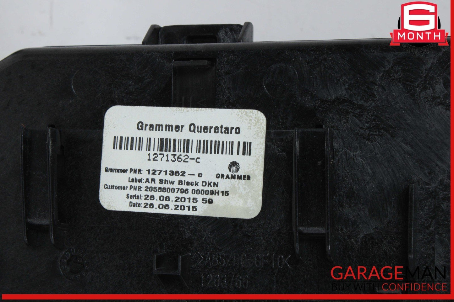 15-20 Mercedes W205 C300 Center Console Arm Rest Armrest Cup Holder Anthracite