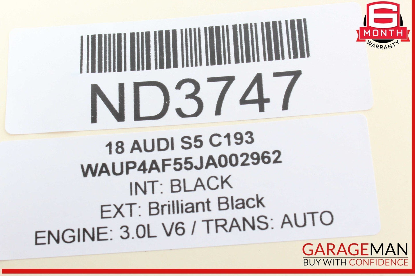 17-24 Audi S5 RS5 A4 Front Right Passenger Side Sun Visor Sunvisor 8W0857552 OEM