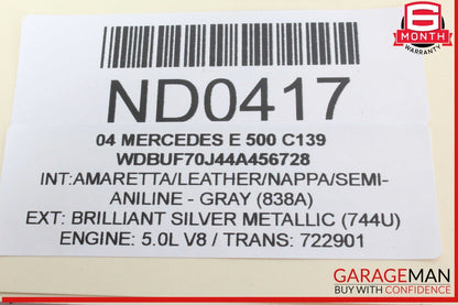 03-11 Mercedes W211 E500 SL500 Front Right Side Lower Wishbone Control Arm