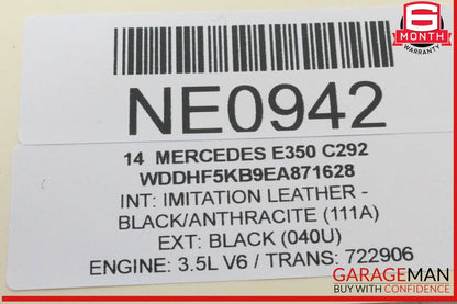 08-18 Mercedes W212 E350 C300 CLS550 Rear Right Side Door Control Module OEM