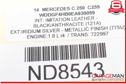 08-18 Mercedes W204 C250 Rear Right Passenger Side Door Control Module Unit OEM
