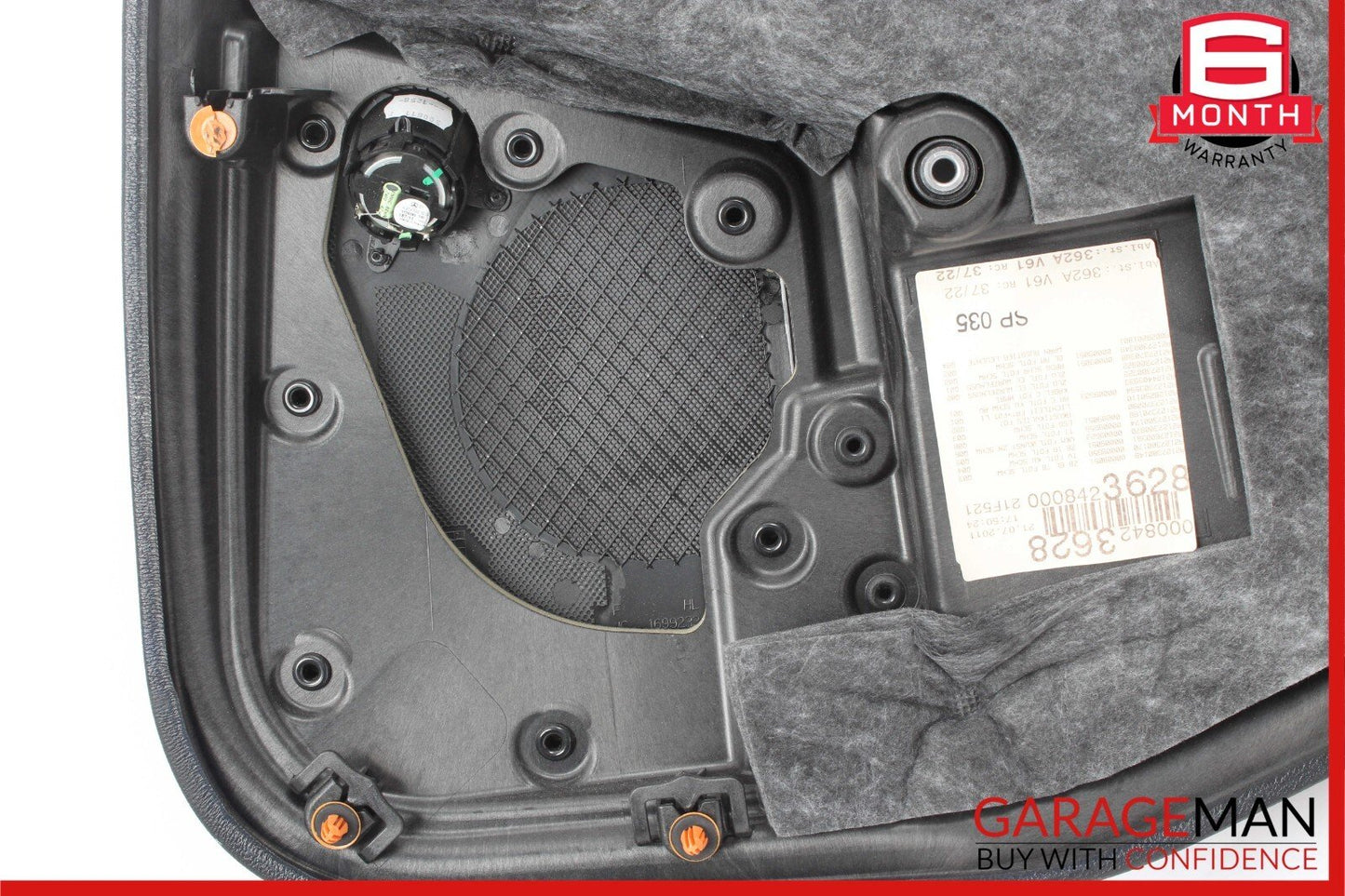 10-13 Mercedes W212 E350 E550 Rear Left Interior Door Panel Cover Black