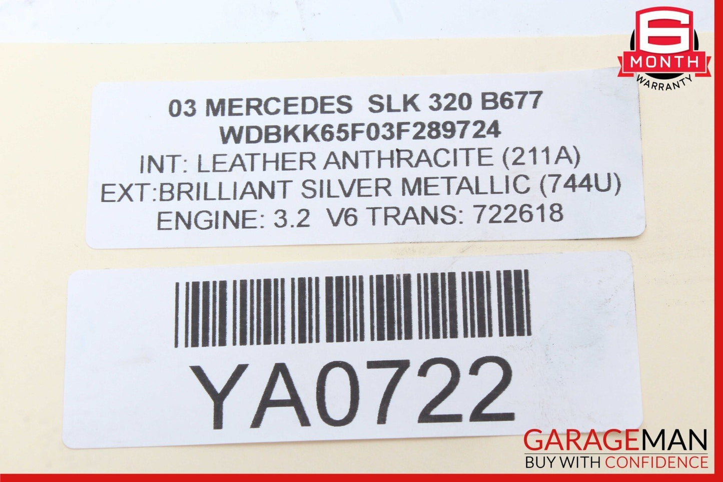 97-04 Mercedes R170 SLK320 SLK32 AMG Front Left Suspension Lower Control Arm OEM