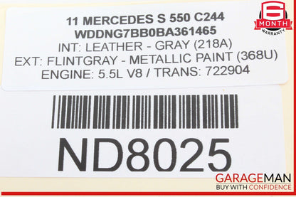 10-14 Mercedes W221 S550 S400 CL550 Keyless Go Entry Control Module Unit OEM
