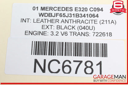98-02 Mercedes W210 E320 CLK430 Hazard Light Door Lock Switch Control Panel