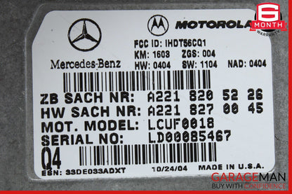 06-14 Mercedes W219 CLK500 SL550 Voice Communication Control Module Unit OEM