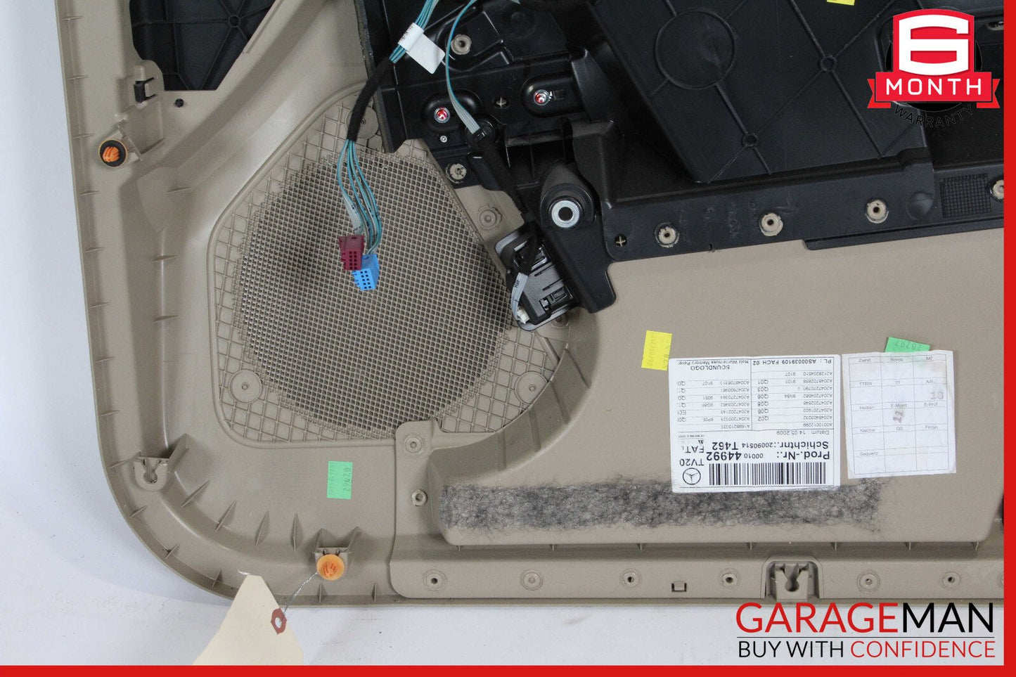 10-15 Mercedes X204 GLK350 GLK250 Front Left Driver Side Interior Door Panel OEM