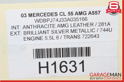 03-11 Mercedes W215 CL55 AMG S63 SL600 Auxiliary AUX Circulation Water Pump OEM