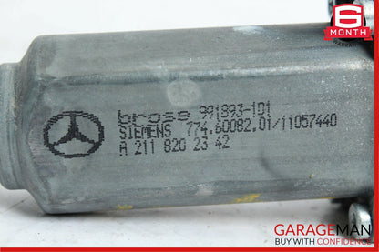 03-09 Mercedes W211 E350 E550 Rear Left Driver Side Window Regulator Motor OEM