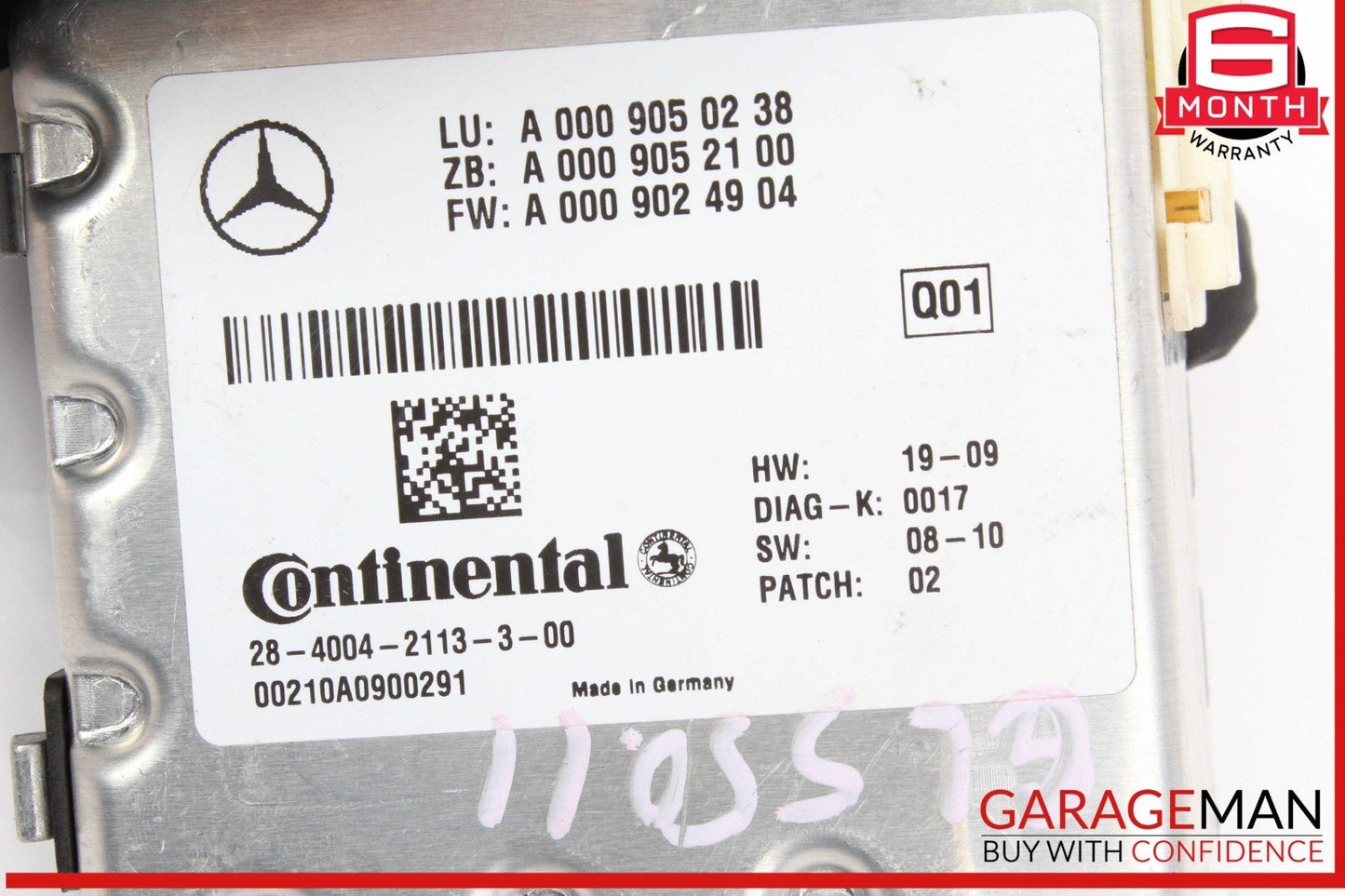 10-16 Mercedes W216 CL550 C300 Active Lane Assist Front Camera 0009057302 OEM
