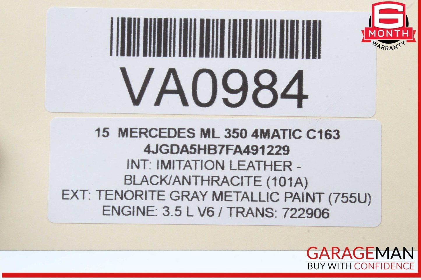 14-19 Mercedes W166 ML350 4MATIC Sirius Satellite Radio Receiver 2128705689 OEM