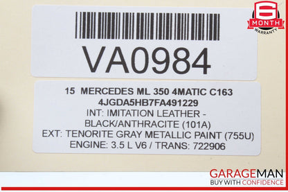 14-19 Mercedes W166 ML350 4MATIC Sirius Satellite Radio Receiver 2128705689 OEM