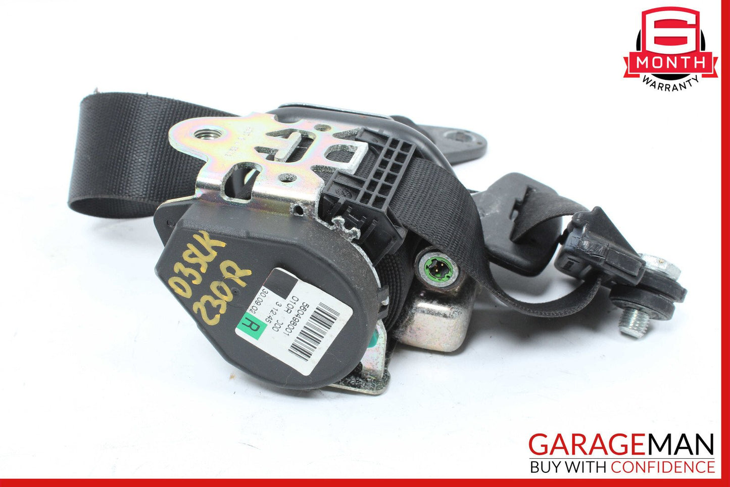 97-04 Mercedes R170 SLK230 SLK320 Right Passenger Seat Belt Seatbelt Black OEM