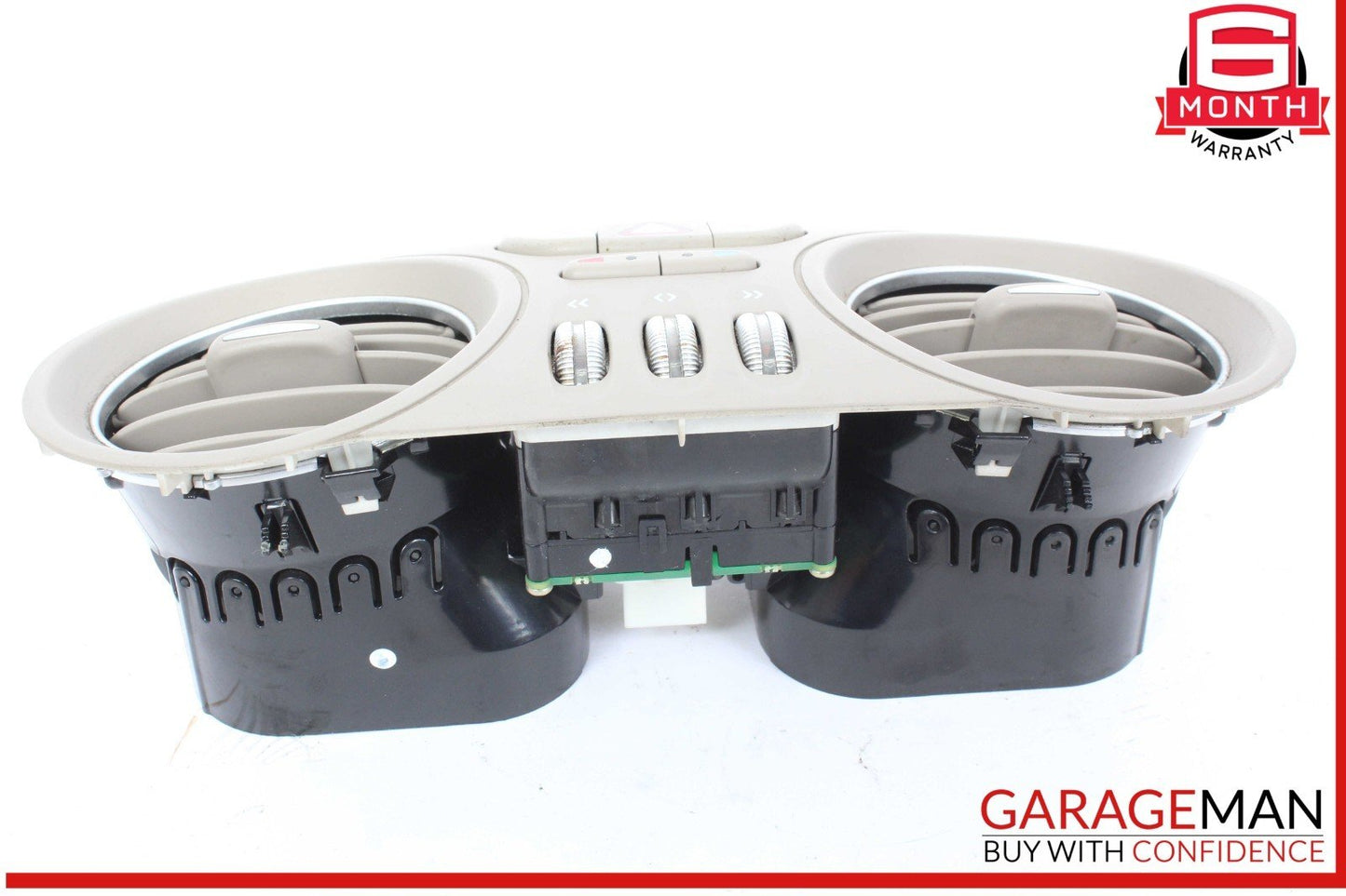 03-06 Mercedes R230 SL500 SL55 AMG Center Dashboard Hazard AC Air Vent Gray OEM