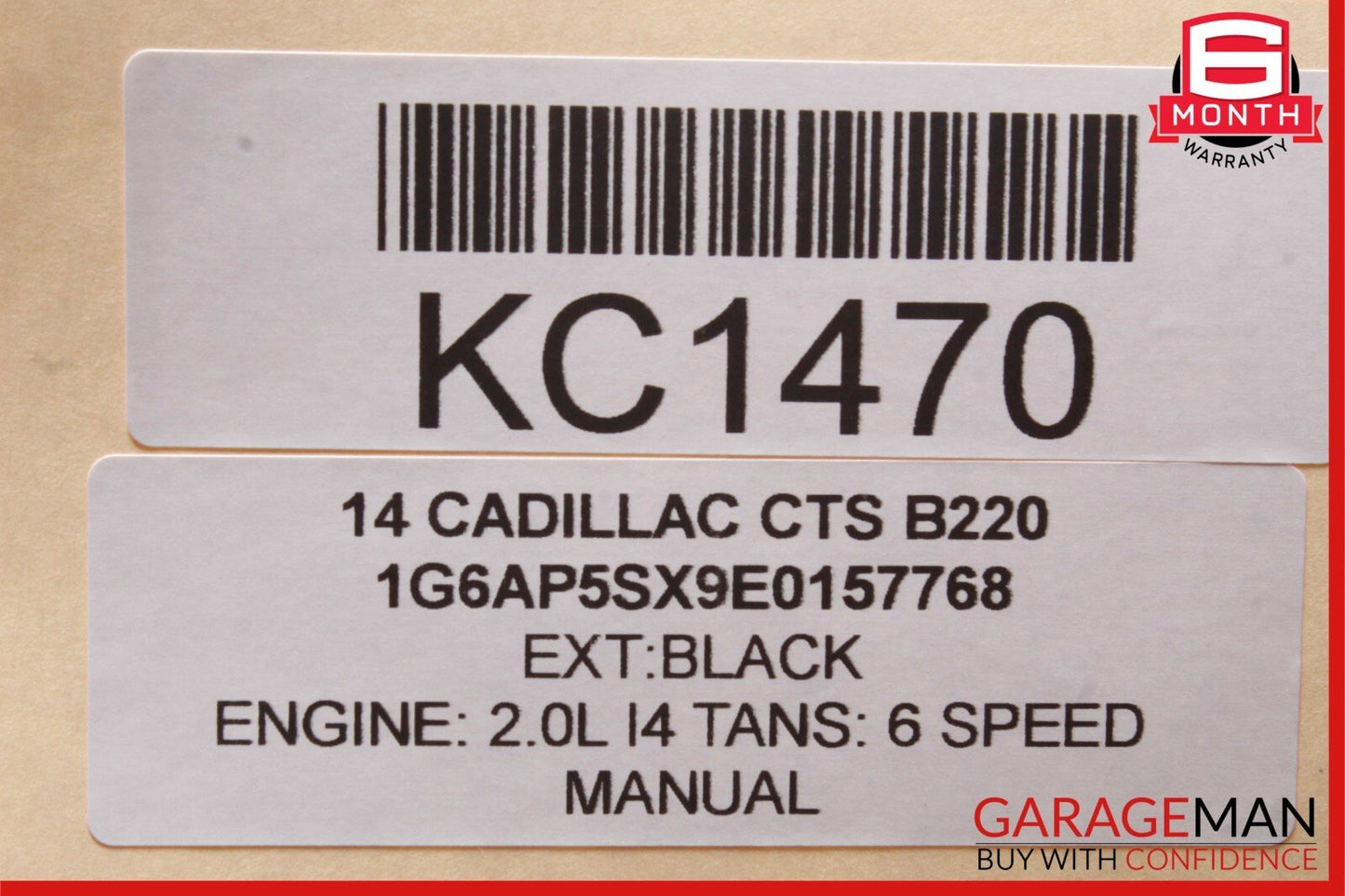 14-19 Cadillac CTS Backup Lithium Battery Module 19118855 OEM