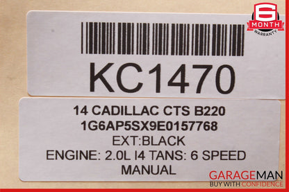 14-19 Cadillac CTS Backup Lithium Battery Module 19118855 OEM