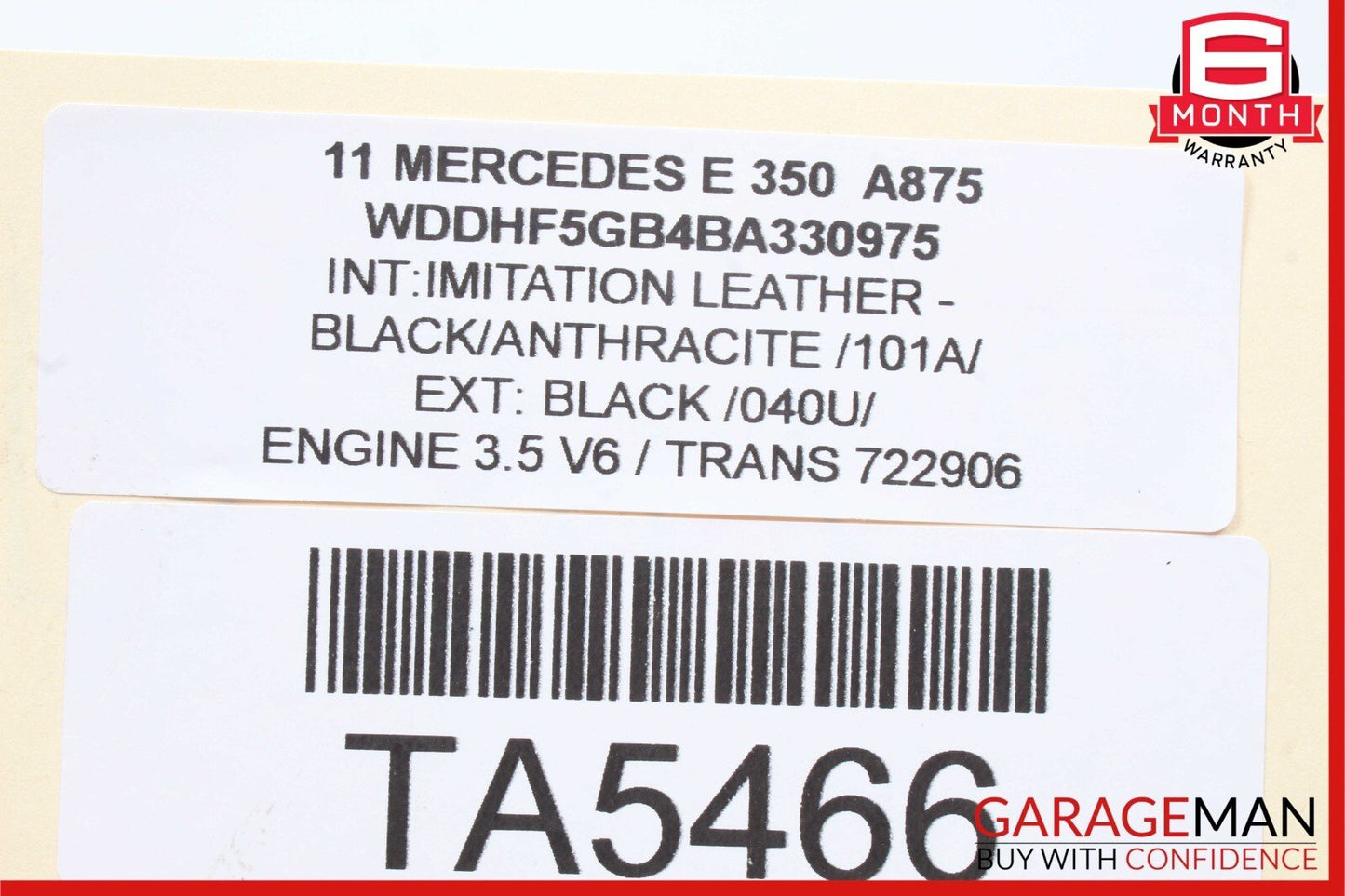 12-16 Mercedes E350 SLK350 ML350 GLE350 3.5L V6 Valeo Engine Starter Motor OEM