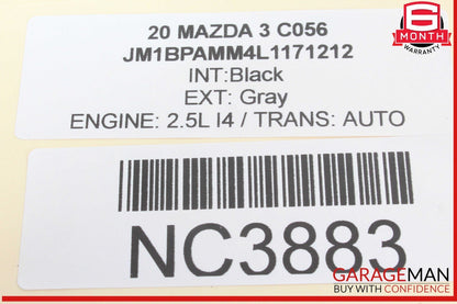 19-23 Mazda 3 Rear Center Roof Shark Fin Antenna Gray OEM