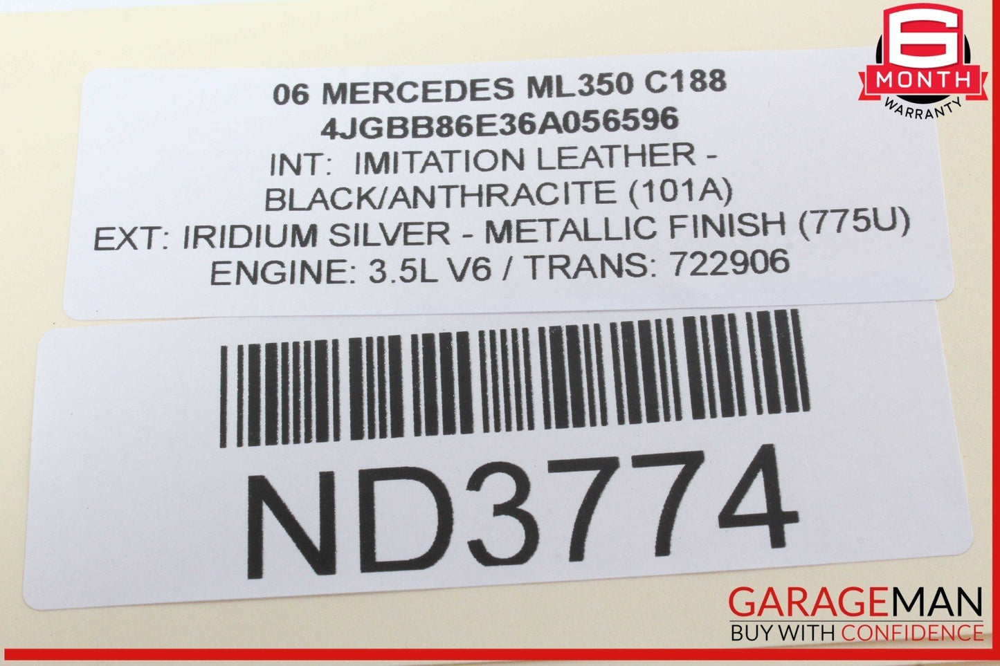 06-13 Mercedes W164 ML350 GL450 Front Right Passenger Door Control Module OEM