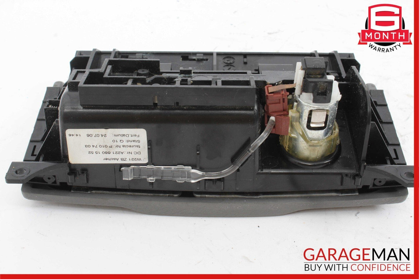 07-09 Mercedes W221 S550 S450 Ash Tray Ashtray Lighter Trim 2216801552 Black OEM