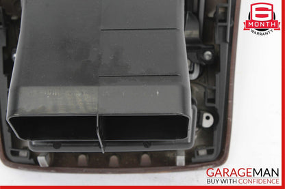 07-13 Mercedes W221 S400 Rear Center Console AC A/C Air Vent Trim Panel Wood OEM