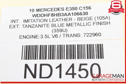 07-18 Mercedes W212 E350 Rear Left / Right Axle CV Half Shaft Driveshaft OEM