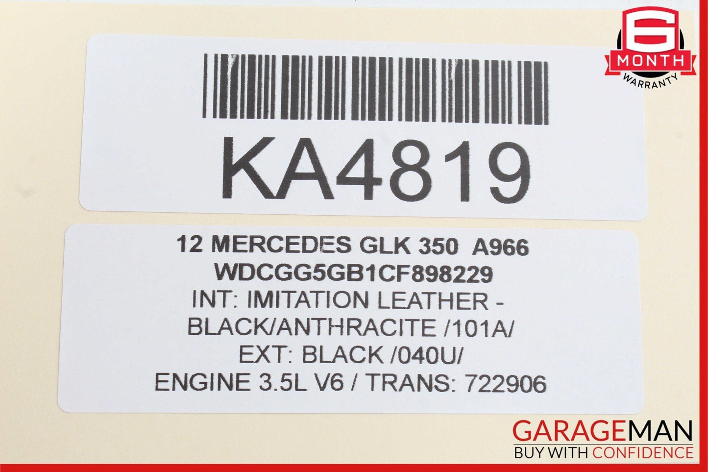 08-20 Mercedes X204 GLK350 C300 Front Left Side Door Lock Latch Actuator OEM