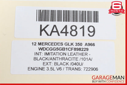 08-20 Mercedes X204 GLK350 C300 Front Left Side Door Lock Latch Actuator OEM