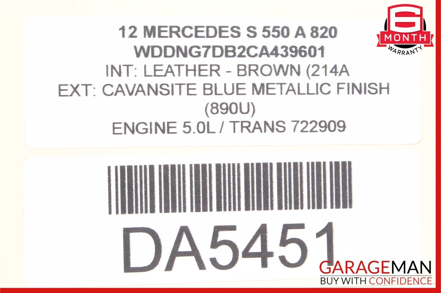 07-13 Mercedes W221 S550 CL600 Front Right Side Dash AC A/C Air Vent Trim Grey