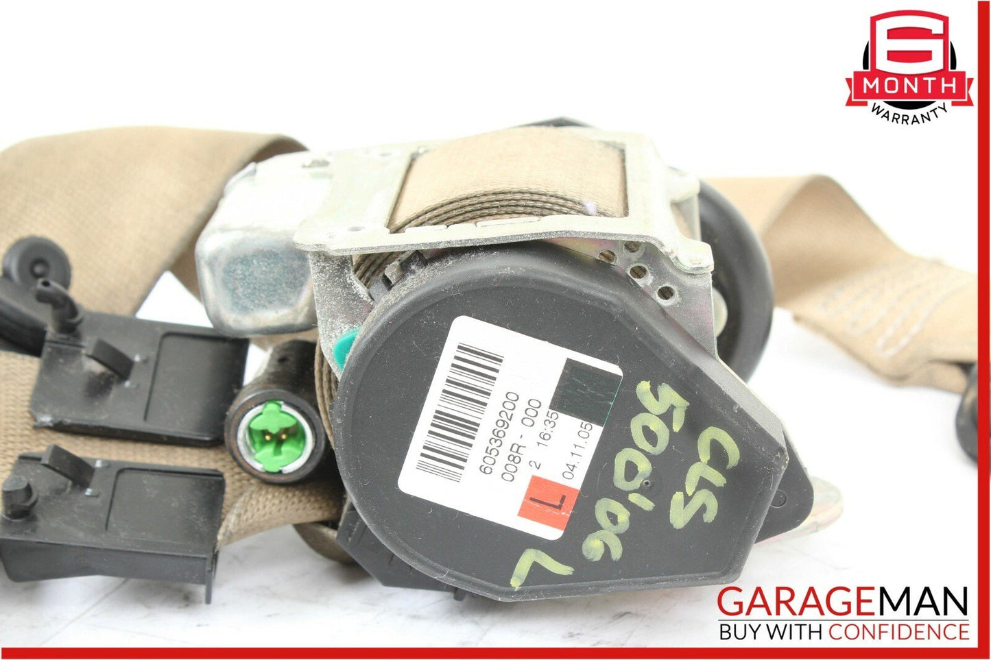 06-09 Mercedes CLS500 E350 Front Left Side Seatbelt Seat Belt Retractor Brown