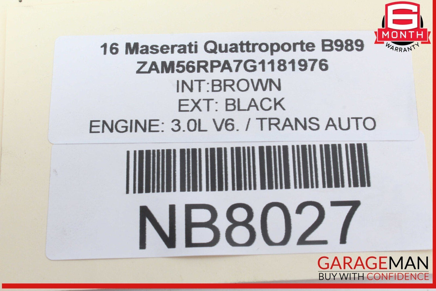14-17 Maserati Quattroporte M156 S Q4 Rear Left Side Axle CV Half Shaft OEM