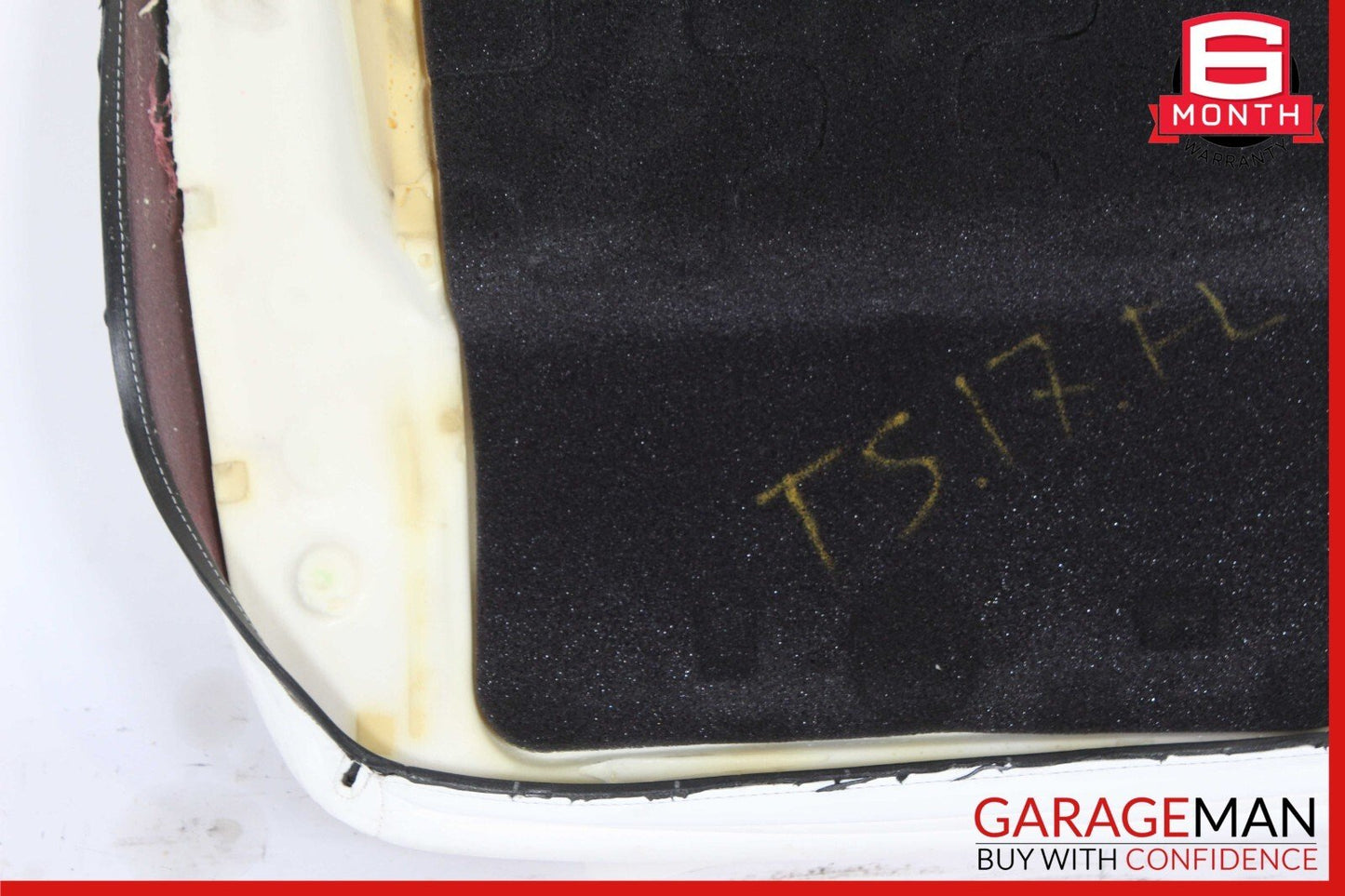 16-20 Tesla Model S Front Left Side Bottom Lower Seat Cushion Cover White OEM