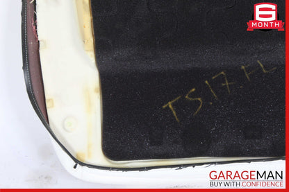 16-20 Tesla Model S Front Left Side Bottom Lower Seat Cushion Cover White OEM