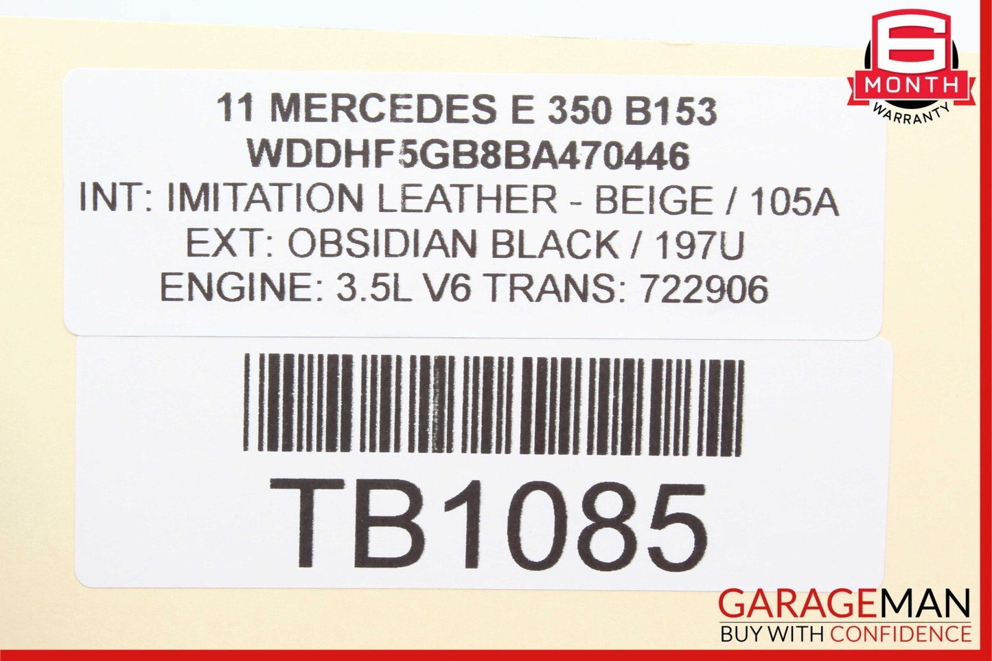 05-13 Mercedes W212 E350 GLK350 CLK350 Engine Cylinder Head Cover Left Side OEM