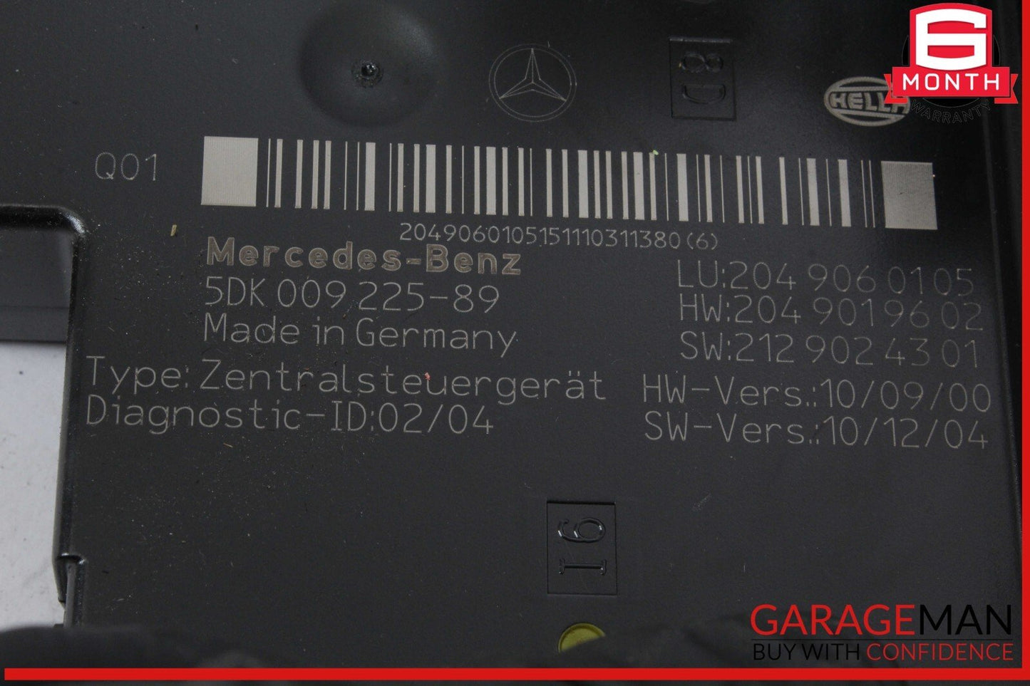 12-14 Mercedes W204 C250 C350 Rear Fuse Relay Box Module 2049060105 OEM