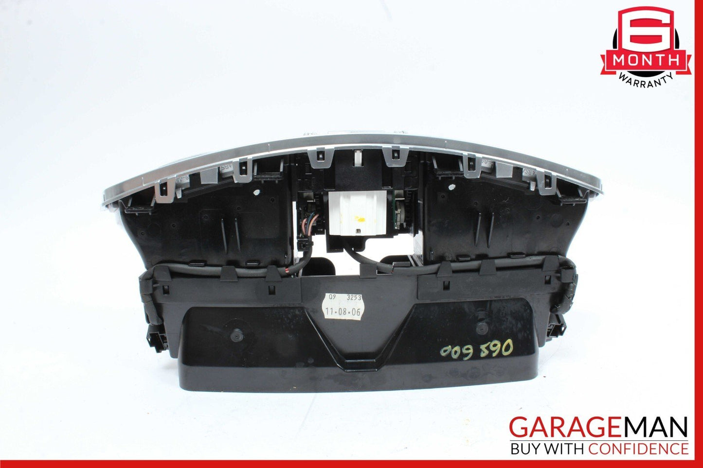 07-13 Mercedes W221 S350 S600 Dashboard Center Dash A/C Air Vent Trim Clock Assy