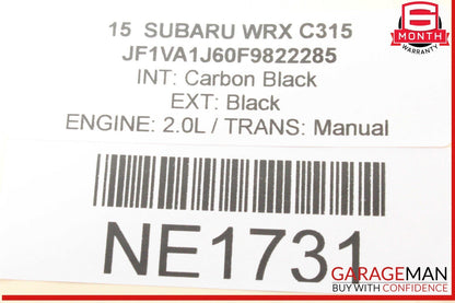 15-21 Subaru WRX Front Right Passenger Side Sun Visor Sunvisor 92011VA220 OEM