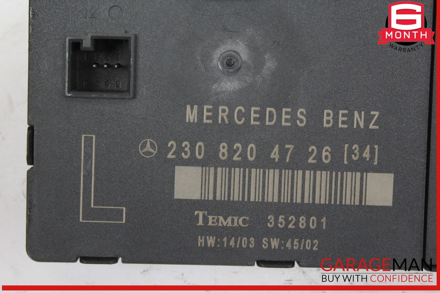 03-12 Mercedes R230 SL500 SL55 AMG Front Left Door Control Module 2308203526 OEM