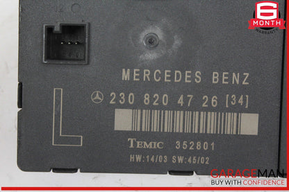 03-12 Mercedes R230 SL500 SL55 AMG Front Left Door Control Module 2308203526 OEM