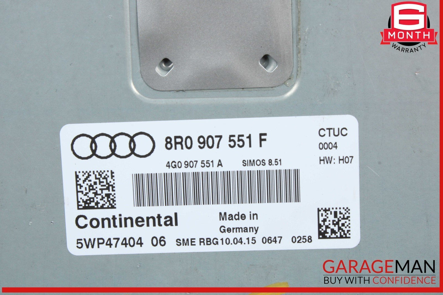 13-17 Audi Q5 SQ5 Engine Computer Control Module Unit ECU ECM 8R0907551D OEM