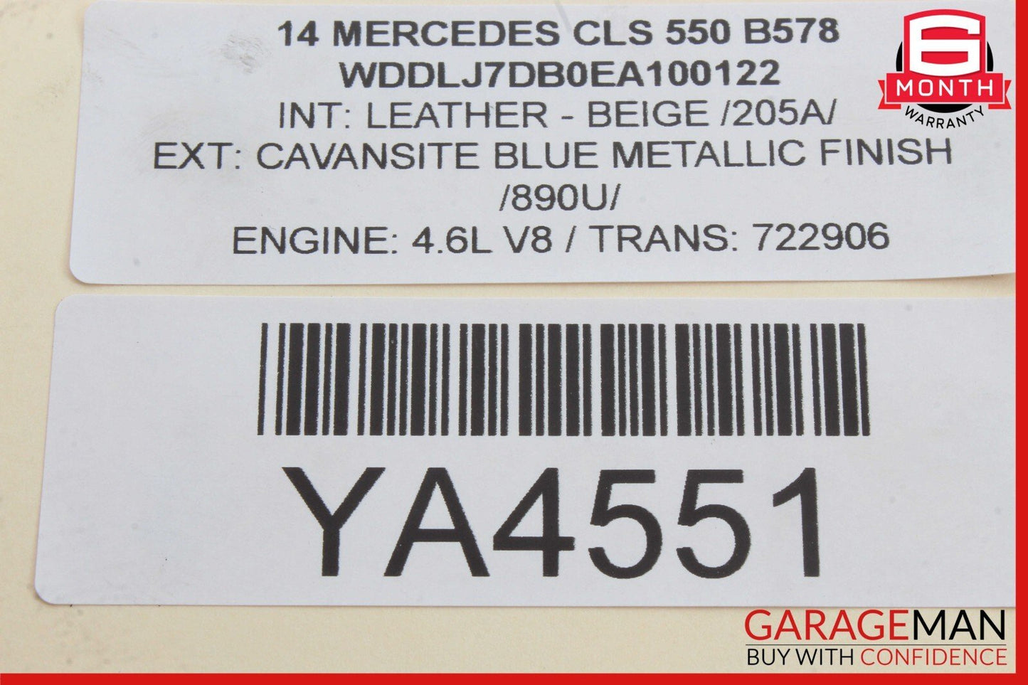 10-20 Mercedes W218 CLS550 E350 CLA250 Front Right Window Regulator Motor OEM