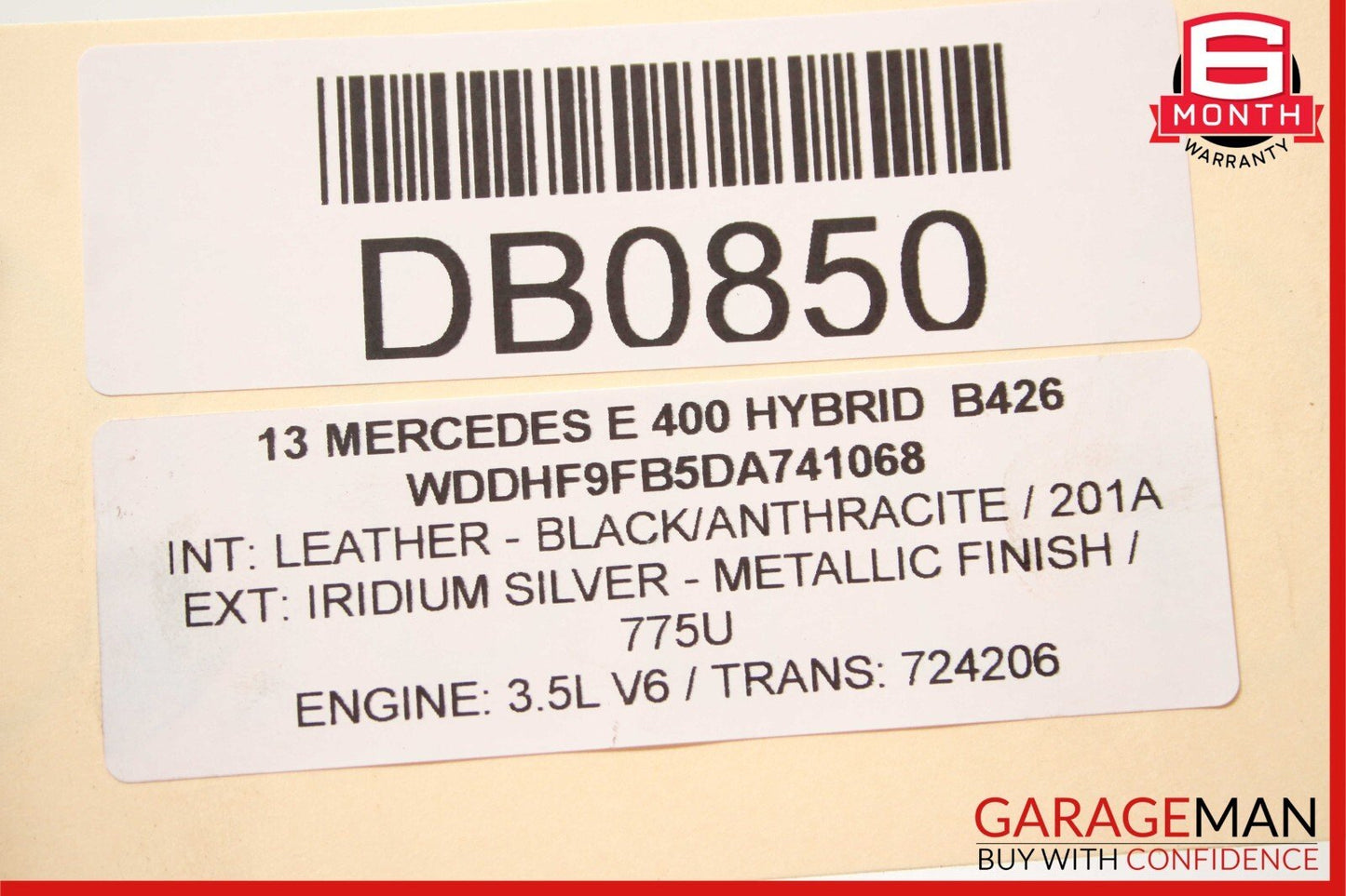 10-16 Mercedes W212 E400 Rear Differential Diff Axle Carrier 3.07 2093510205 OEM