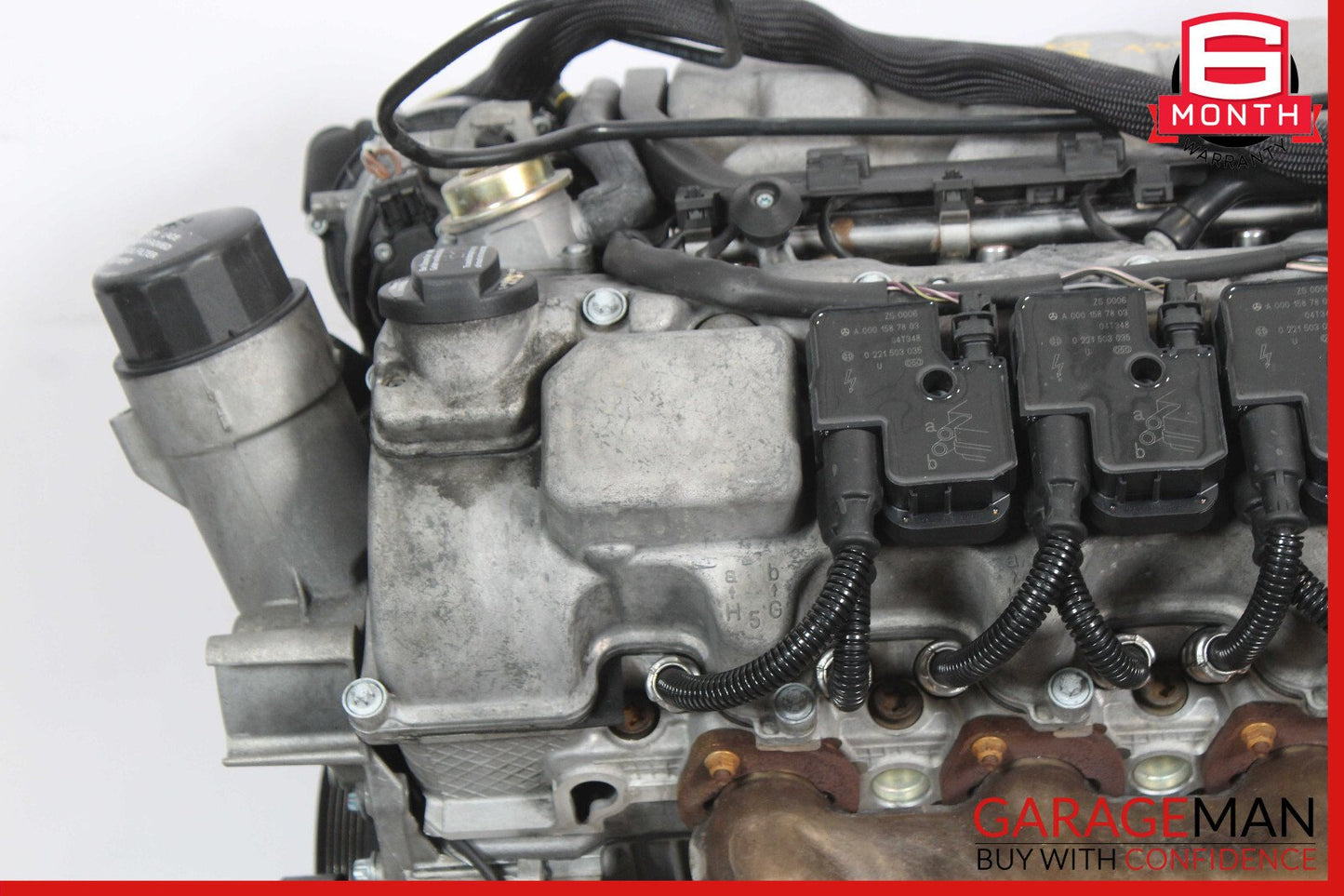 03-06 Mercedes R230 SL500 RWD Engine Motor Block Assembly OEM 134k
