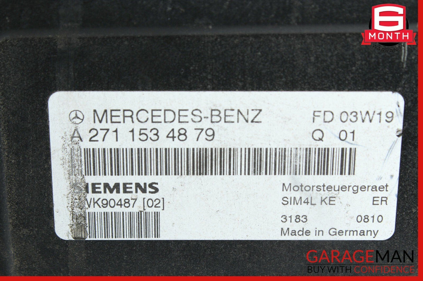 03-05 Mercedes W203 C230 ECU ECM Engine Control Module Unit 2711534879 OEM