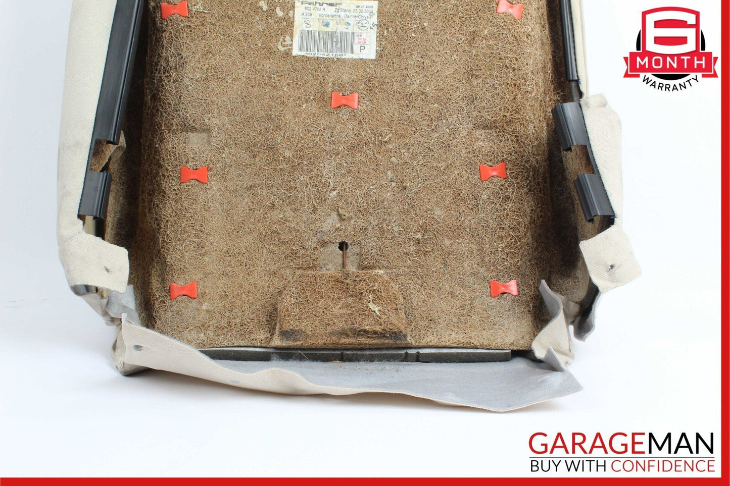 03-09 Mercedes W209 CLK320 CLK500 Front Right Side Top Upper Seat Cushion Beige