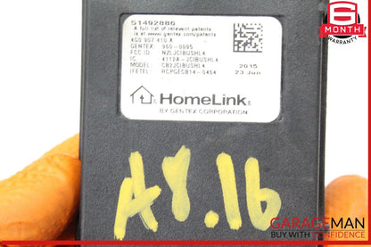 12-18 Audi A8 A4 A6 A7 Garage Door Homelink Control Module Unit 4G0907410A OEM
